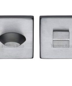 Heritage Brass Square 54mm x 54mm Turn & Release, Satin Chrome