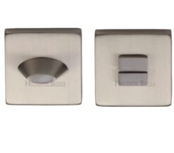 Heritage Brass Square 54mm x 54mm Turn & Release, Satin Nickel