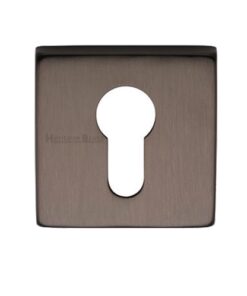 Heritage Brass Euro Profile Square Key Escutcheon, Matt Bronze