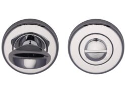 Heritage Brass Round 53mm Diameter Turn & Release, Polished Chrome Finish -