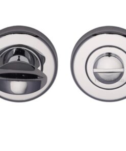 Heritage Brass Round 53mm Diameter Turn & Release, Polished Chrome Finish