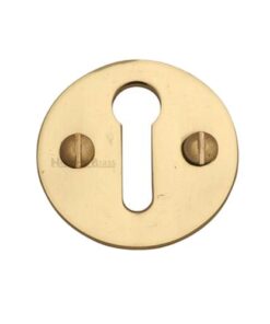 Heritage Brass Standard Key Escutcheon, Polished Brass