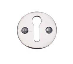Heritage Brass Standard Key Escutcheon, Polished Chrome