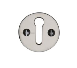 Heritage Brass Standard Key Escutcheon, Polished Nickel