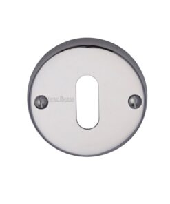 Heritage Brass Standard Key Escutcheon, Polished Chrome