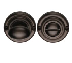 Heritage Brass Round 45mm Diameter Turn & Release, Matt Bronze