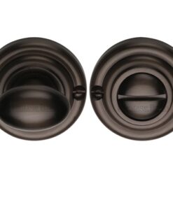 Heritage Brass Round 45mm Diameter Turn & Release, Matt Bronze