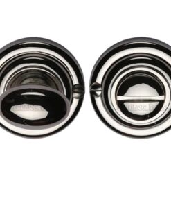 Heritage Brass Round 45mm Diameter Turn & Release, Polished Nickel