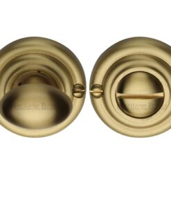 Heritage Brass Round 45mm Diameter Turn & Release, Satin Brass