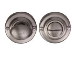 Heritage Brass Round 45mm Diameter Turn & Release, Satin Nickel