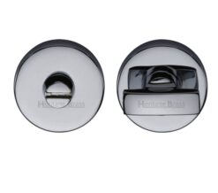 Heritage Brass Round 35mm Diameter Turn & Release, Polished Chrome