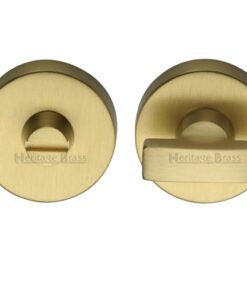 Heritage Brass Round 35mm Diameter Turn & Release, Satin Bronze