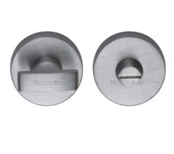 Heritage Brass Round 35mm Diameter Turn & Release, Satin Chrome -