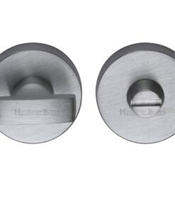 Heritage Brass Round 35mm Diameter Turn & Release, Satin Chrome