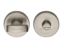 Heritage Brass Round 35mm Diameter Turn & Release, Satin Nickel