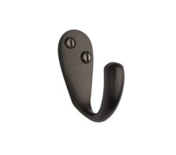 Heritage Brass Single Robe Hook (43mm Projection), Matt Bronze