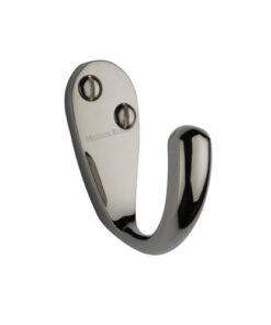Heritage Brass Single Robe Hook (43mm Projection), Polished Nickel
