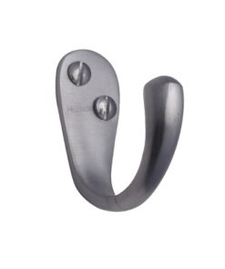 Heritage Brass Single Robe Hook (43mm Projection), Satin Chrome