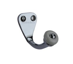 Heritage Brass Single Robe Hook (45mm Height), Polished Chrome