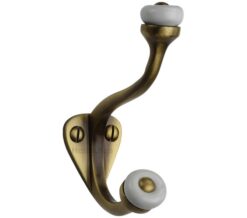 Heritage Brass Large Hat & Coat Hook (93mm Height), Antique Brass