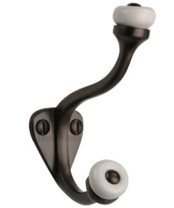 Heritage Brass Large Hat & Coat Hook (93mm Height), Matt Bronze