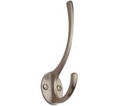 Heritage Brass Hat & Coat Hook (130mm Height), Satin Nickel
