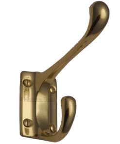 Heritage Brass Hat & Coat Hook (86mm Projection), Polished Brass