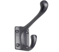 Heritage Brass Hat & Coat Hook (86mm Projection), Satin Chrome