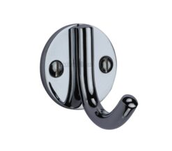 Heritage Brass Modern Single Robe Hook (52mm Height), Polished Chrome
