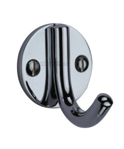 Heritage Brass Modern Single Robe Hook (52mm Height), Polished Chrome