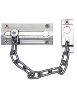 Heritage Brass Door Chain (100mm), Polished Chrome