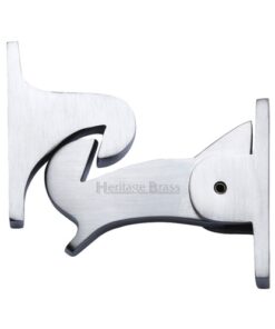 Heritage Brass Gravity Door Latch (83mm), Satin Chrome