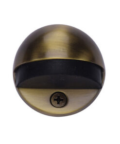 Heritage Brass Oval Floor Mounted Door Stop (47mm Diameter), Antique Brass