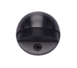 Heritage Brass Oval Floor Mounted Door Stop (47mm Diameter), Matt Bronze