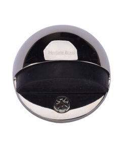 Heritage Brass Oval Floor Mounted Door Stop (47mm Diameter), Polished Nickel