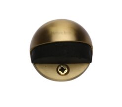 Heritage Brass Oval Floor Mounted Door Stop (47mm Diameter), Satin Brass