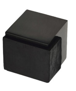Heritage Brass Square Floor Mounted Door Stop (38mm x 38mm), Matt Bronze