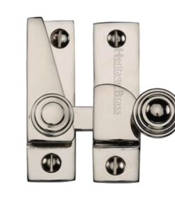 Heritage Brass Hook Plate Sash Fastener (69mm x 20mm) Polished Nickel
