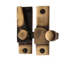 Heritage Brass Hook Plate Sash Fastener (69mm x 20mm), Antique Brass