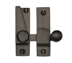 Heritage Brass Hook Plate Sash Fastener (69mm x 20mm), Matt Bronze