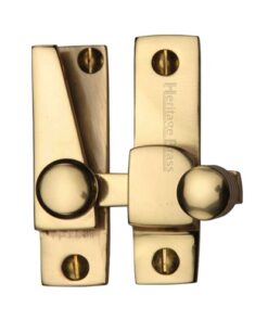 Heritage Brass Hook Plate Sash Fastener (69mm x 20mm), Polished Brass