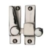 Heritage Brass Hook Plate Sash Fastener (69mm x 20mm), Polished Nickel