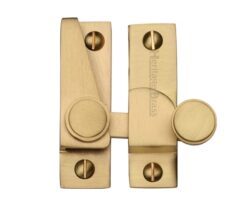 Heritage Brass Hook Plate Sash Fastener (69mm x 20mm), Satin Brass -