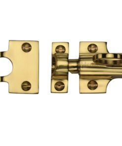 Heritage Brass Fanlight Catch With Ring Pull, Polished Brass