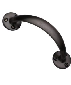 Heritage Brass Curved Bow Pull Handle, Matt Bronze