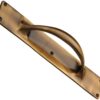 Heritage Brass Slim Pull Handle On 303mm Backplate, Antique Brass -