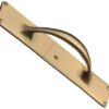 Heritage Brass Slim Pull Handle On 303mm Backplate, Satin Brass -