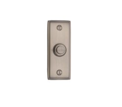 Heritage Brass Oblong Bell Push (83mm x 33mm), Satin Nickel