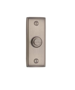 Heritage Brass Oblong Bell Push (83mm x 33mm), Satin Nickel