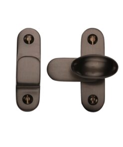 Heritage Brass Cabinet Hook & Plate Showcase Fastener, Matt Bronze